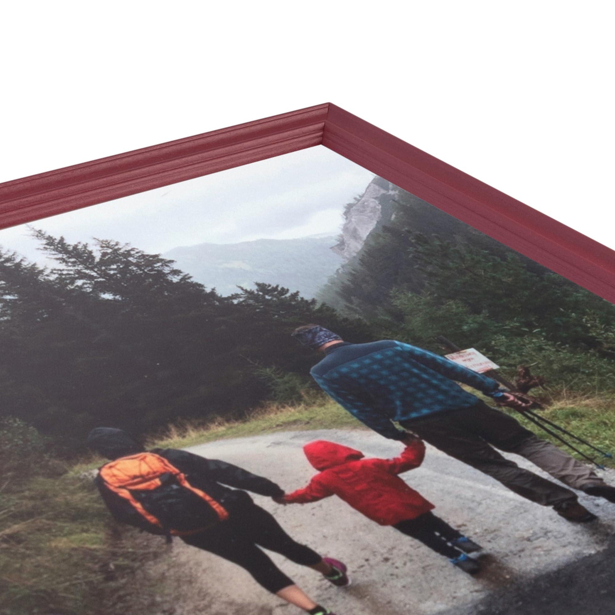 ArtToFrames ArtToFrames 16x20 Inch Red Picture Frame, 5 - Pack, This 1.00 inch Custom Wood Poster Frame is Red, Comes with Economy Acrylic (Frame_Pack_5_0066-60823-YRED-16x20)