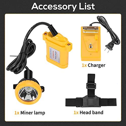 Hunting friends Hunting friends Superbright LED Mining Light KL6LM(B).Plus Miner Cap Lamp Waterproof Underground Headlamp Explosion-Proof Hard Hat Headlamp