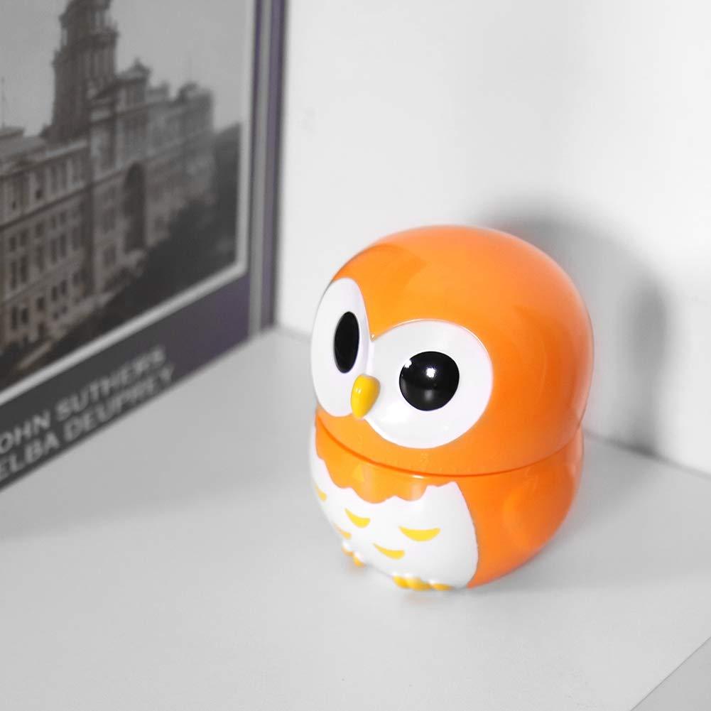 yaogohua Cute Owl Kitchen Timer, Manual Timer Mechanical Counters Clock Egg Timer for Cooking Timing Tool, Classroom Timers for Teachers(Orange)
