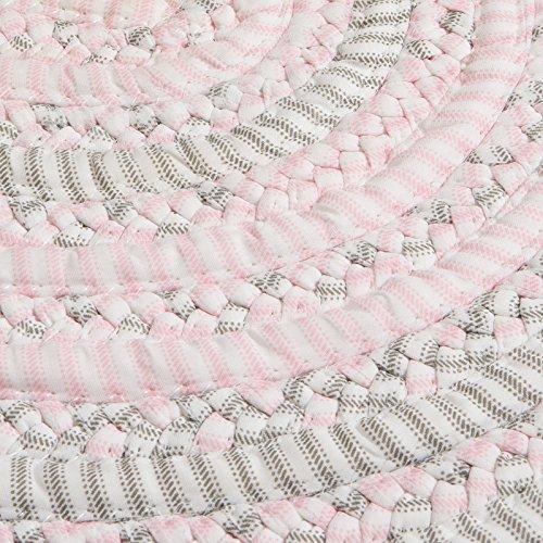 Colonial Mills Colonial Mills Bella Nursery Braided Rug, 5' X 8' , Pink Grey