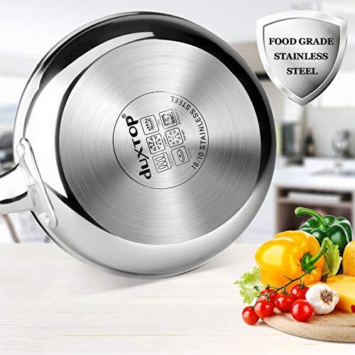 duxtop Duxtop Whole-Clad Tri-Ply Stainless Steel Stir-Fry Pan Kitchen Induction Cookware 8 Inches