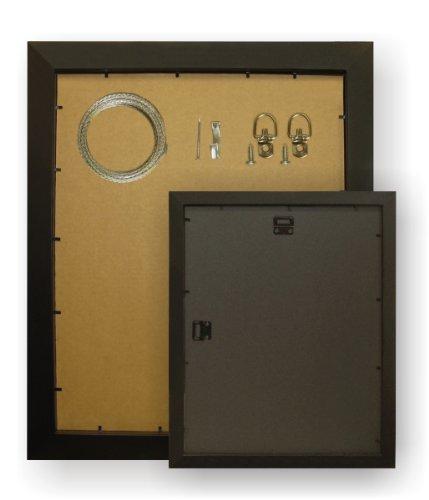 Craig Frames Craig Frames 21834700BK 12 by 16-Inch Picture Frame, Smooth Wrap Finish, 2-Inch Wide, Black