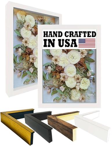 WHOLESALE ARTS AND FRAMES WHOLESALE ARTS AND FRAMES 2-3/16\" Deep Polystyrene Shadow Box Picture Frame - by WholesaleArtsFrames-com 13x13 2880 - White - American Made