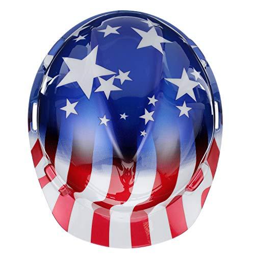 Safety Works MSA 10052945 American Freedom Series V-Gard Slotted Protective Cap, American Stars & Stripes