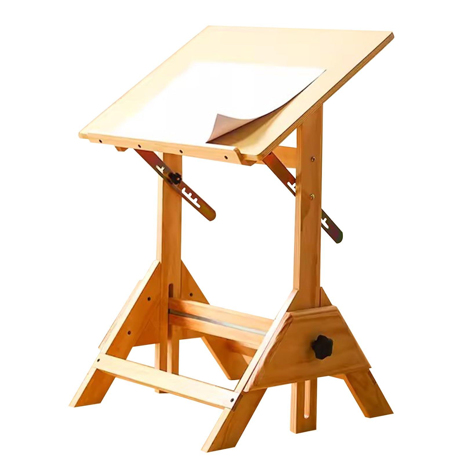 LYXXJRYBHD LYXXJRYBHD Art Desk, Architect Table, Drawing Board, Artist Tilts Flat Table, Adjustable Laptop Table, for Writing, Design, Reading(23.6x35.4in/60x90cm)