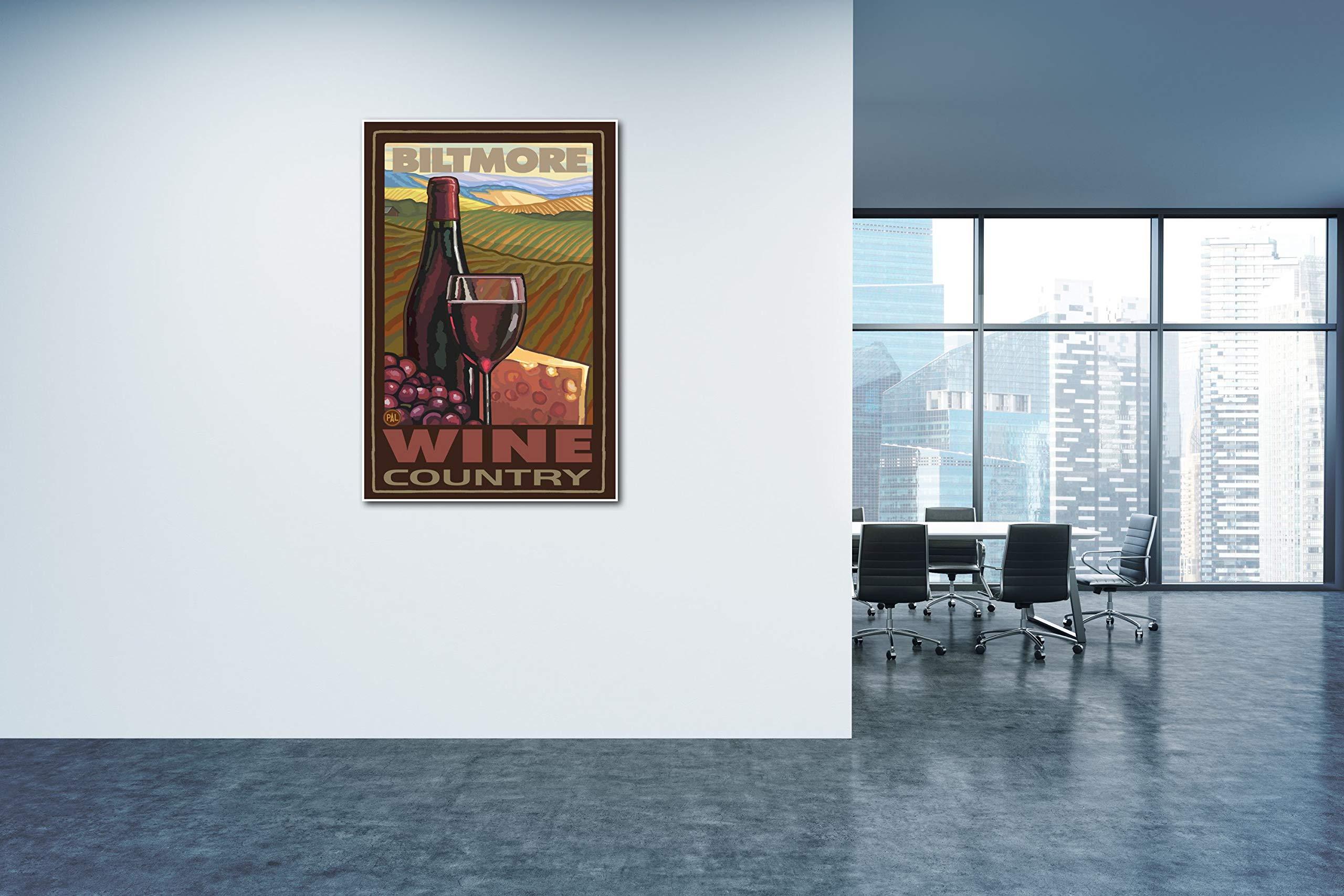 Art of Place Biltmore Estate Asheville North Carolina Wine Country Giclee Art Print Poster from Travel Artwork by Artist Paul A. Lanquist 30" x 45"