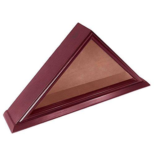 DECOMIL DECOMIL- 5x9 Burial/Funeral/Veteran Flag Display Case Shadow Box with Cherry Finish