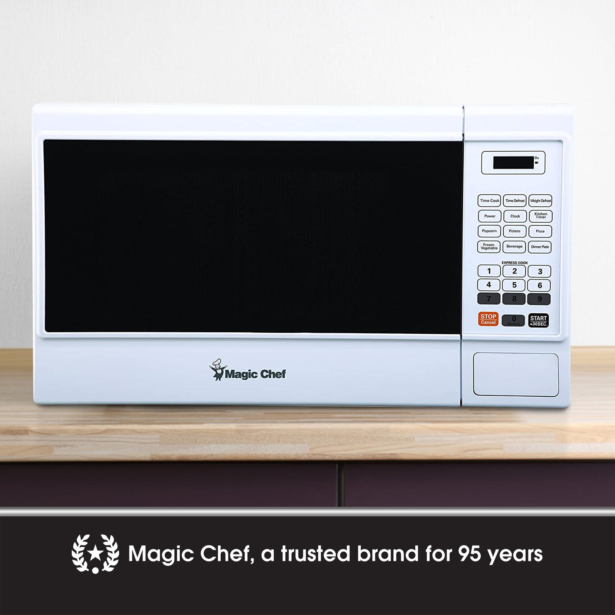 Magic Chef Magic Chef Countertop Microwave Oven, Small and Compact, 1000 Watt, 1.3 Cu Ft, White