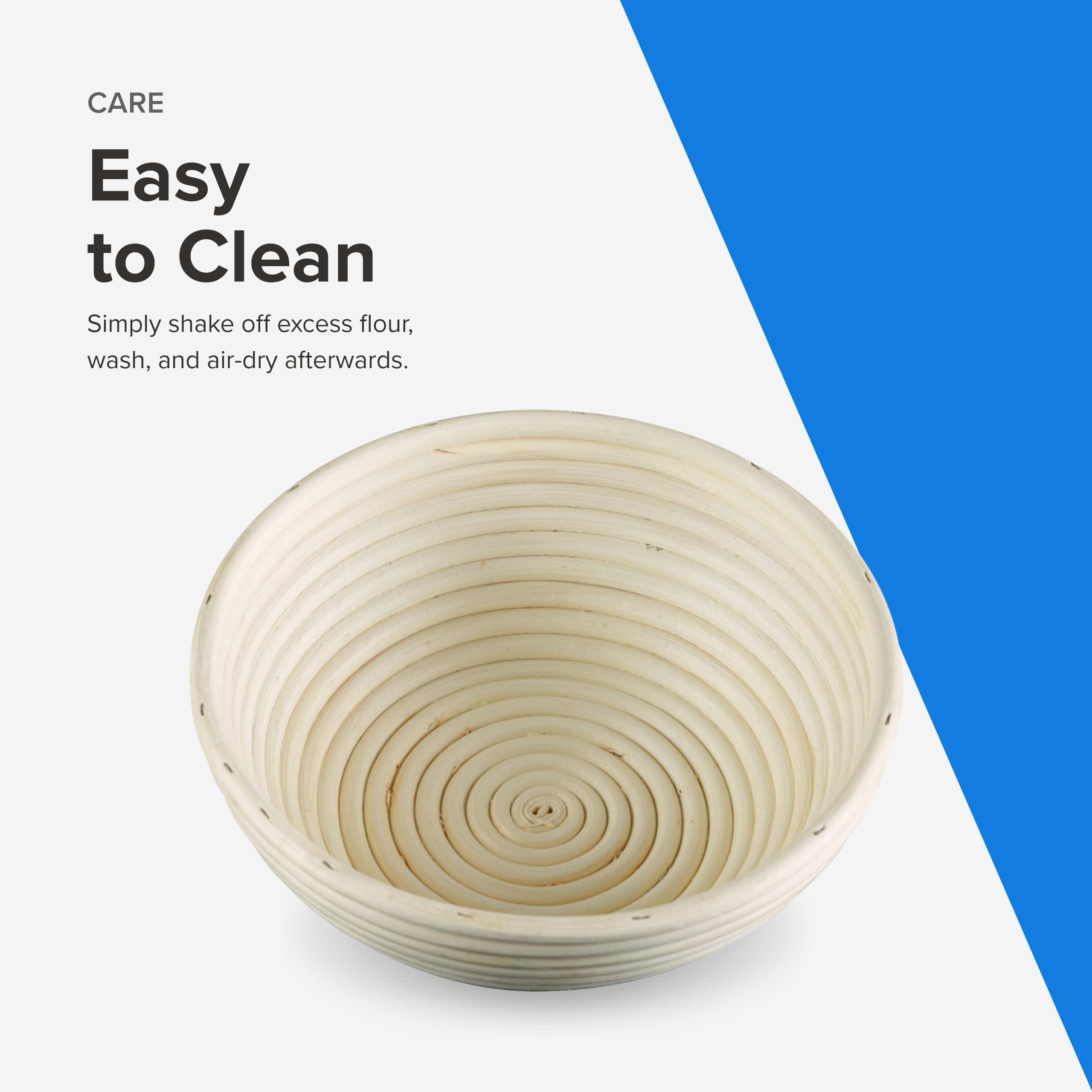 Frieling Frieling 8-Inch Round Banneton Brotform Proofing Basket - Bread Dough Proofing & Serving Bowl for Bread Rising