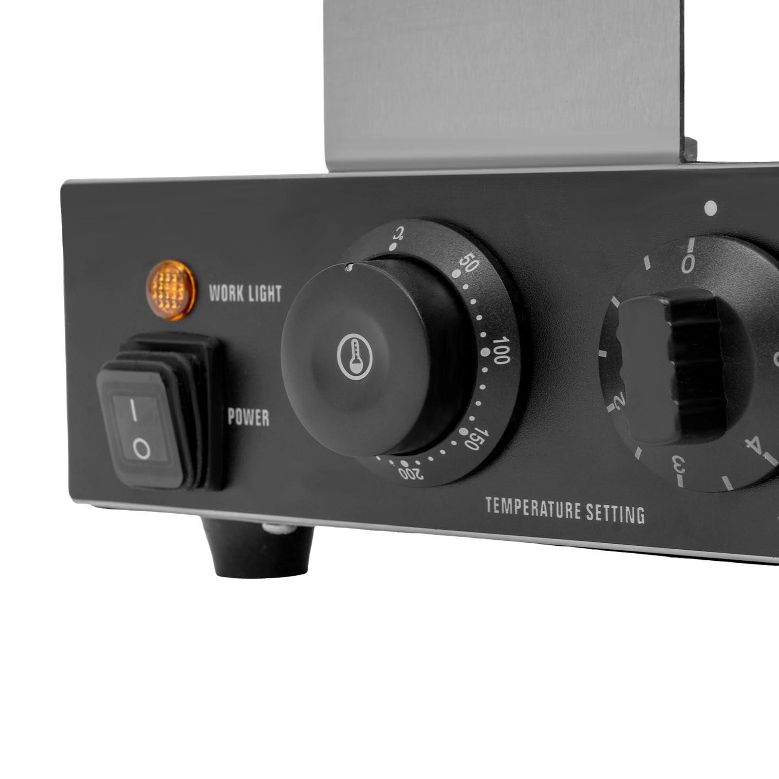 SBPKMARSCT Waffle Making Machine, 110V 2.83KW Commercial Double-Head Honeycomb Egg Shaped Waffle Maker Electric Stainless Steel Takoyaki Maker for Making Pancakes, Tea Restaurants, Fast Food Restaurants