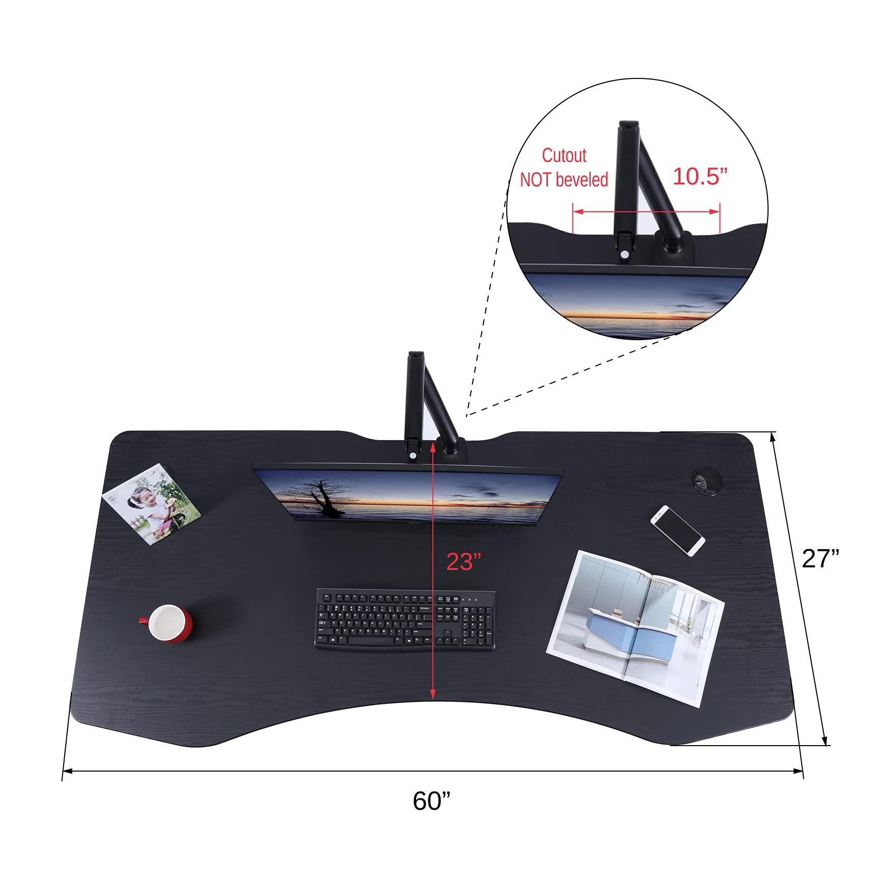 ApexDesk ApexDesk 60" Elite Height Adjustable Desk w/Cabinet Bundle (Black Desk/Black Cabinet)