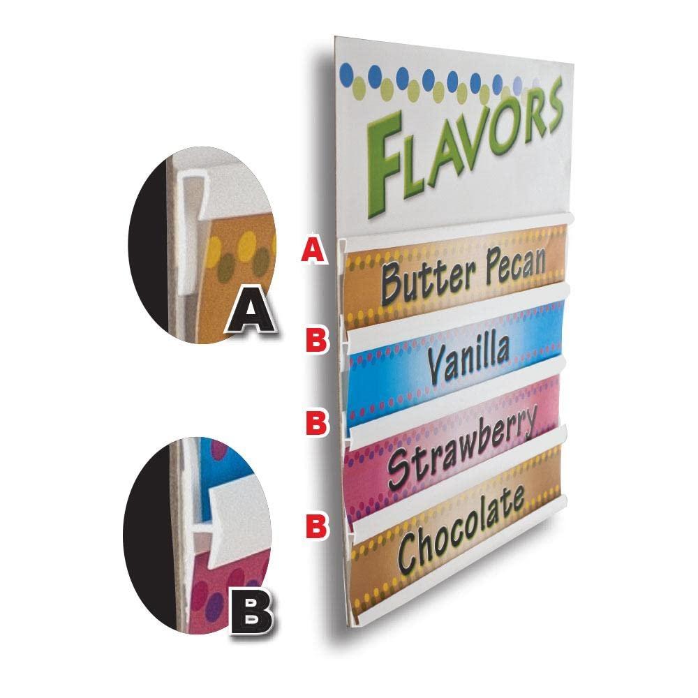 OUTWATER Outwater Plastic H Channel Fits Material 3/16 Inch Thick Black Styrene Divider Moulding with Adhesive 8 Foot Length Pro Pack (Pack of 5, 40 Feet Total)