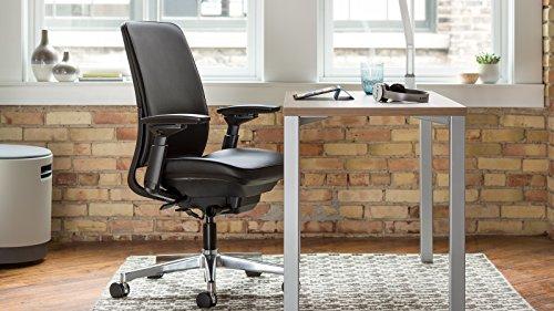 Steelcase Steelcase Amia Task Chair: Black Frame/Base - 4 Way Adjustable Arms - Hard Floor Casters