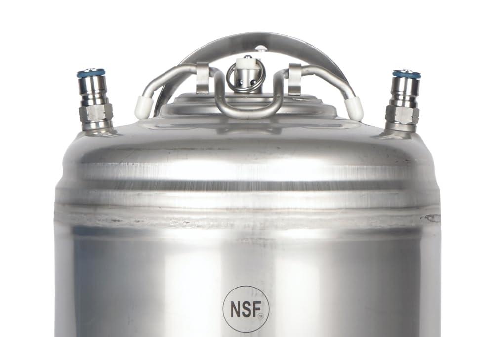 AMCYL Two Pack of New AMCYL 5 Gallon Ball Lock Kegs with Single Handle