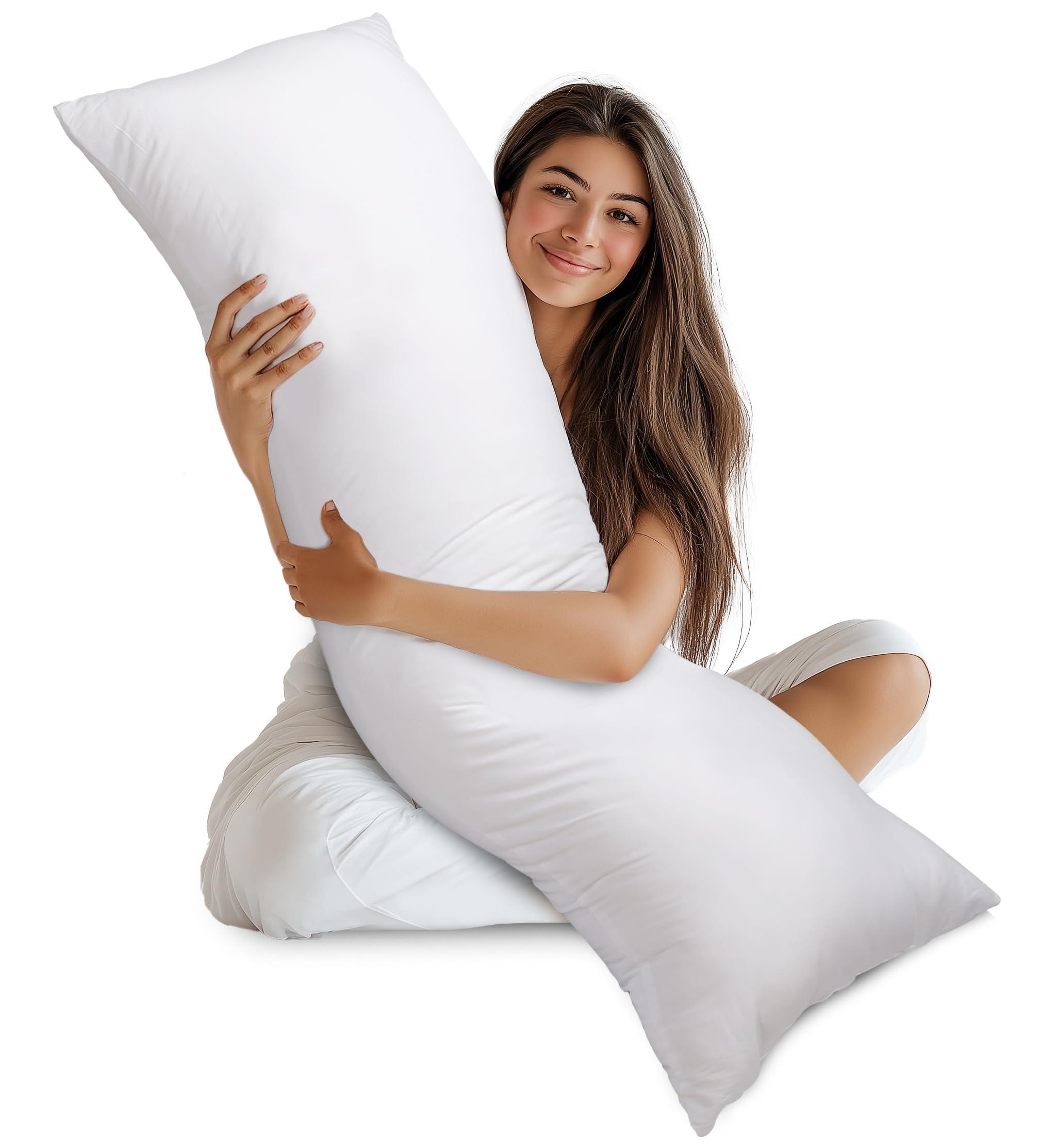 Utopia Bedding Utopia Bedding Full Body Pillow for Adults (White, 20 x 54 Inch), Long Pillow Insert for Sleeping, Ideal for Side Sleepers