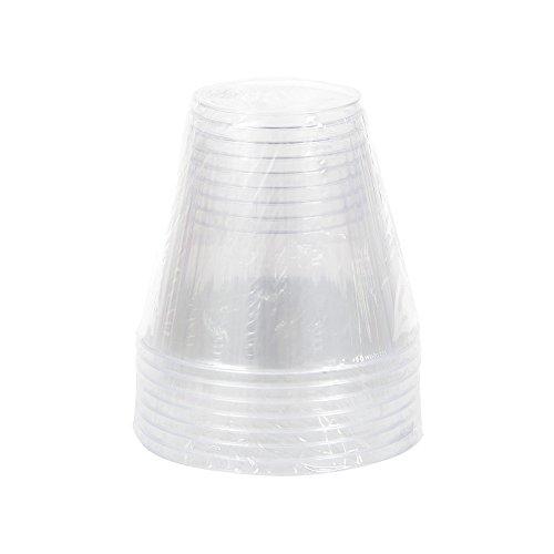 Party Central Club Pack of 96 Clear Reusable Fluted Tumbler Party Drinking Glasses 9oz