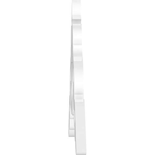 Ekena Millwork Ekena Millwork GPP060X010X100KEN Kendall Architectural Grade PVC Gable Pediments, 60\"W x 10\"H x 1\"P (4/12) Pitch