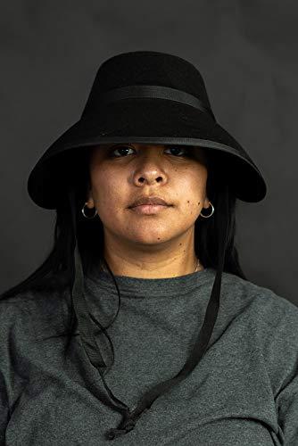 Nicky Bigs Novelties Nicky Bigs Novelties Adult Bonnet Old Fashioned Victorian Handmaids Hat- Women Pilgrim Bonnets Hats - Amish Colonial Bonnet Cap - Pioneer Prairie Felt Sun Hat Costume Accessories Black