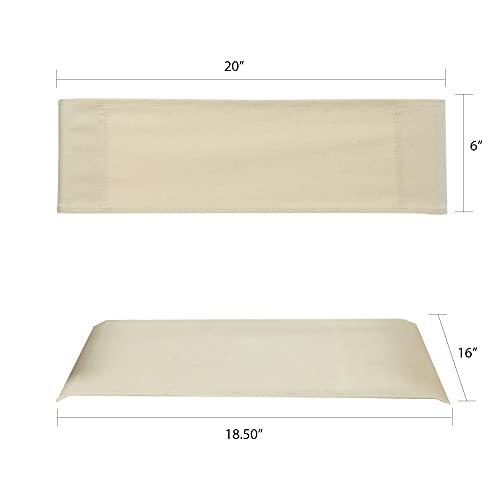 Yu Shan Casual Home Director Chair Replacement Canvas, Wheat/Natural