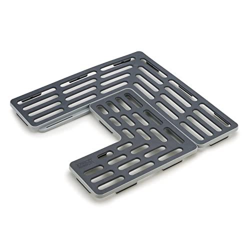 Joseph Joseph Joseph Joseph SinkSaver Adjustable Sink Protector Mat, Non-Slip, Gray