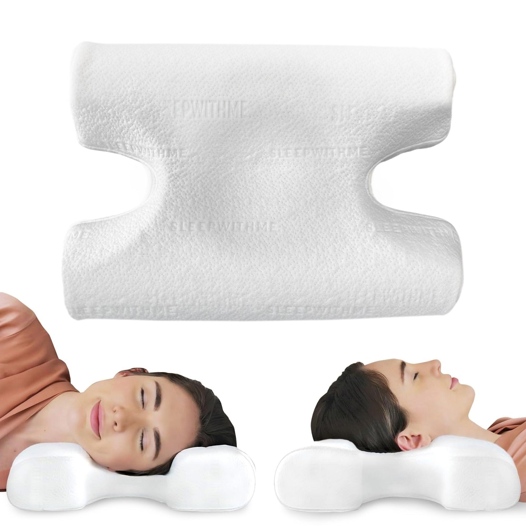 sleepwithme. sleepwithme. Pro Beauty Anti-Aging Pillow with Cooling Memory Foam Pillow for Back, Stomach, Neck - Firm Medium-High Loft