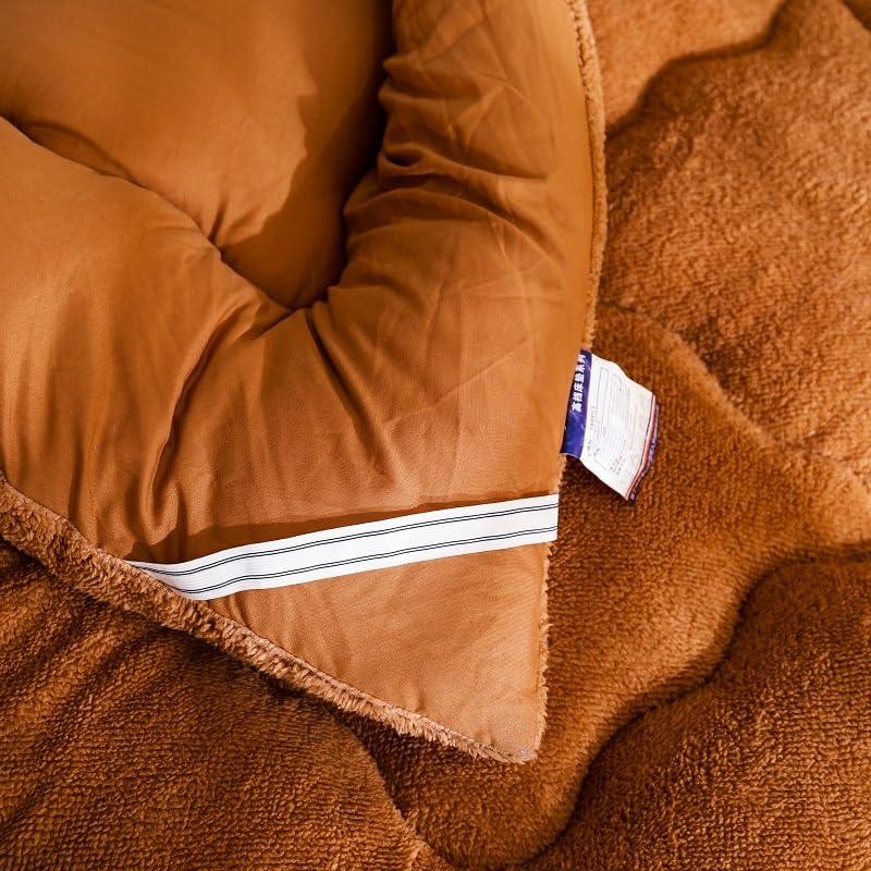 XHHBS XHHBS Japanese Floor Mattress Foldable & Portable Futon Mattress Roll Up Mattress Sleeping Mattress Tatami Mat Floor Lounger Guest Bed Camping Mattress (Color : Brown, Size : 100 * 200cm)