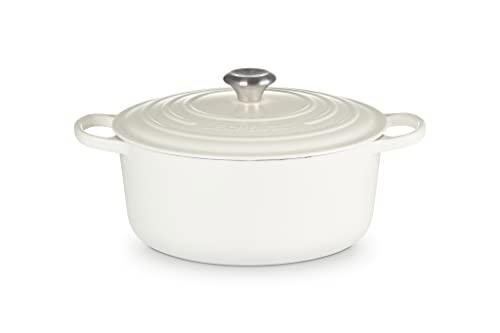 Le Creuset Le Creuset Enameled Cast Iron Signature Round Dutch Oven, 7.25 qt., White