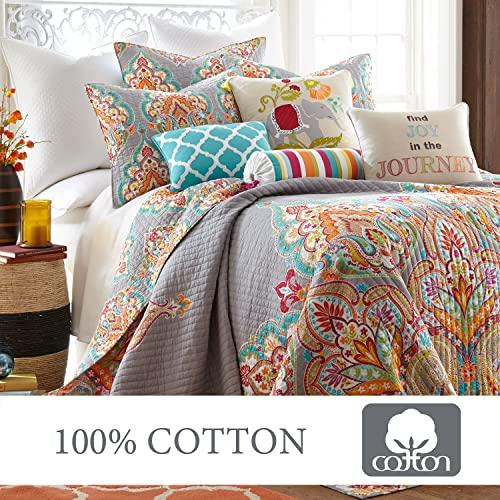 Levtex Home Levtex Home Marielle Grey Full/Queen Cotton Quilt Set, Grey, Damask
