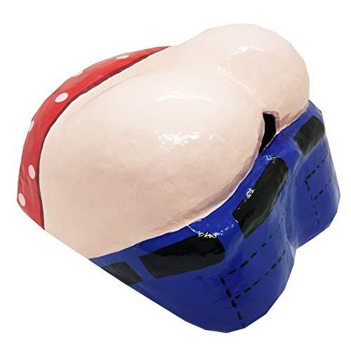 WitnyStore Toilet Paper Holder Tissue Bathroom Paper Mache Holding roll Handmade Booty Bum Butt Ass Craft Chic Home Decor Funny Joke