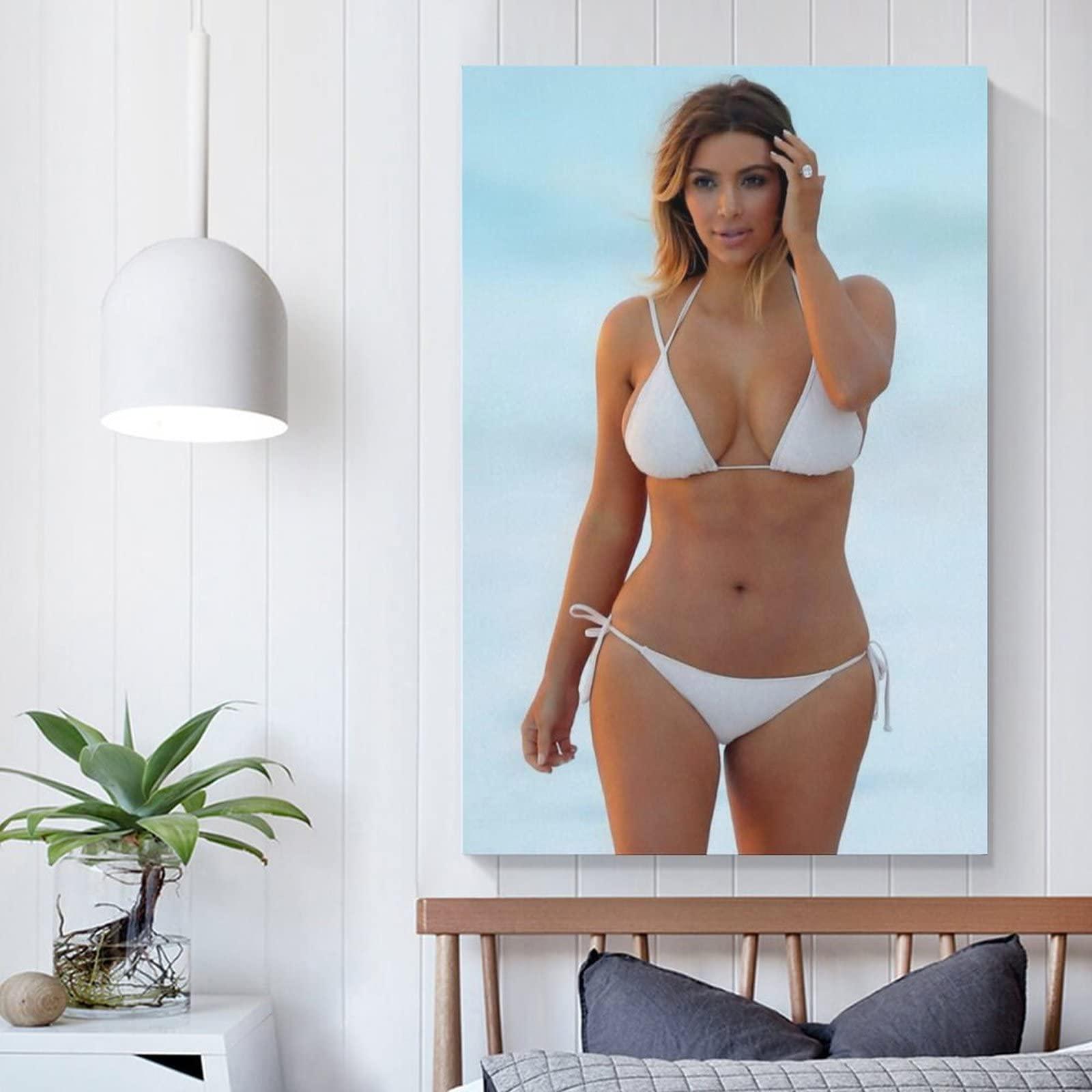Generic Kim Kardashian Sexy Poster Wall Art Poster Gifts Bedroom Prints Home Decor Hanging Picture Canvas Painting Posters 12x18inch(30x45cm)