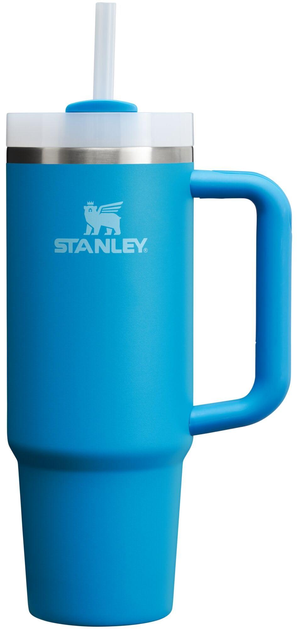 STANLEY Stanley Quencher H2.0 Tumbler with Handle & Straw 30 oz | Twist On 3-Way Lid | Cupholder Compatible for Travel | Insulated Stainless Steel Cup | BPA-Free | Azure