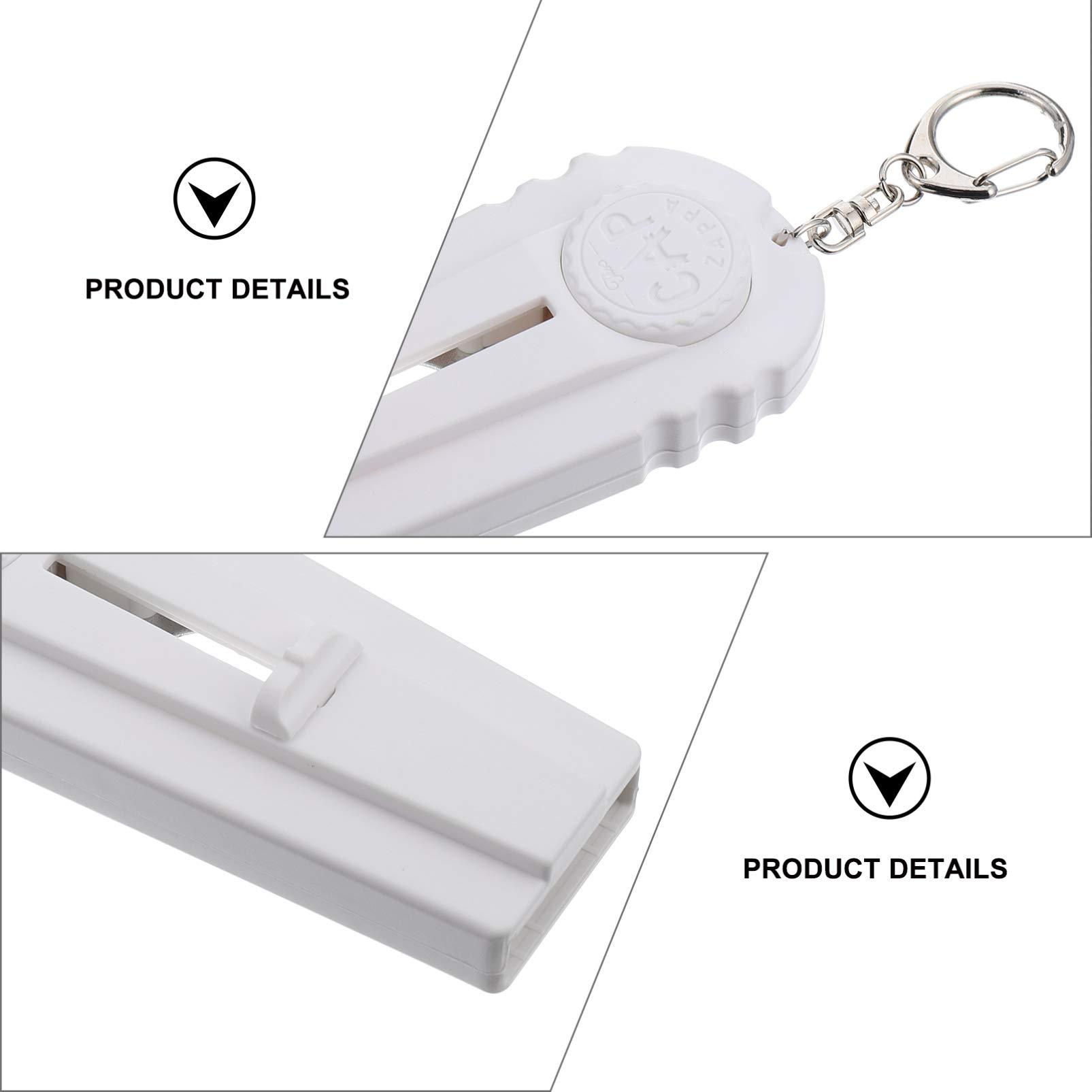 Hemoton Hemoton Bottle Opener Bottle Cap Launcher Bottle Lid Remover Wine Opener Keychain Bottle Cap Opener Automatic Wine Opener Beer Cap Shooter Zappa Drink Bottle Household Iron Travel White