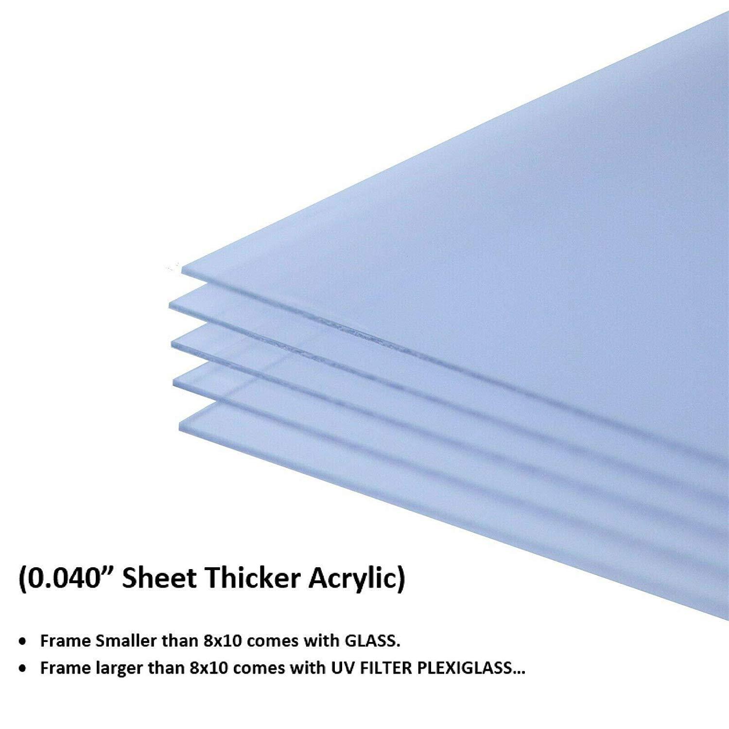 US Art US Art Frames 9x18 Bright Gold Flat 1.25 Inch, Smooth Wrapped Finish Wood Composite Wall Decor Picture Poster Frame