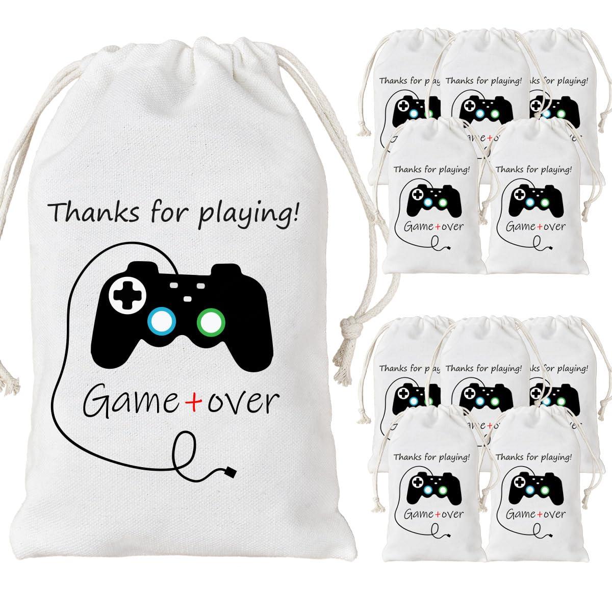 Kreatwow Kreatwow 12 Pack Video Game Party Bags Gaming Party Favor Bags Supplies for Birthday Party Supplies
