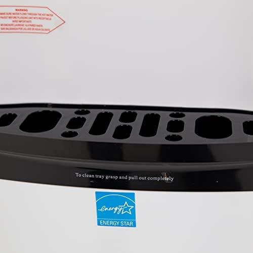 Avanti Avanti Water Cooler Dispenser Top Loading, Holds 3 & 5 Gallon Bottles with Stainless Steel Reservoir, Cold and Hot Temperature, Perfect for Homes, Kitchens, Offices, Dorms, 5-Gallon, White