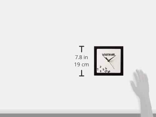 Enesco Enesco Whatever. Scrambled Numbers Always Late 7.5 x 7.5 Inch Square Hanging Wall Clock