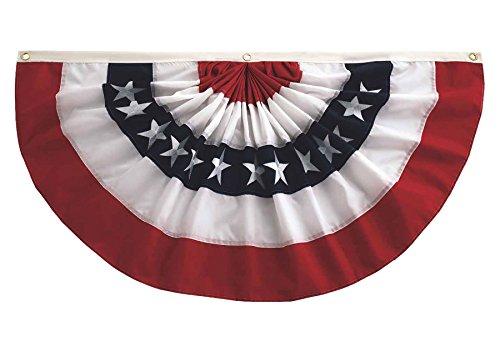In the Breeze In the Breeze Pleated Fan Patriotic Bunting, 3' x 6'