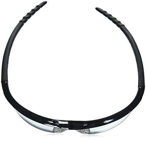 Crews MCR Safety DL110 Dallas Safety Glasses with Polished Black Frame and Clear Lens