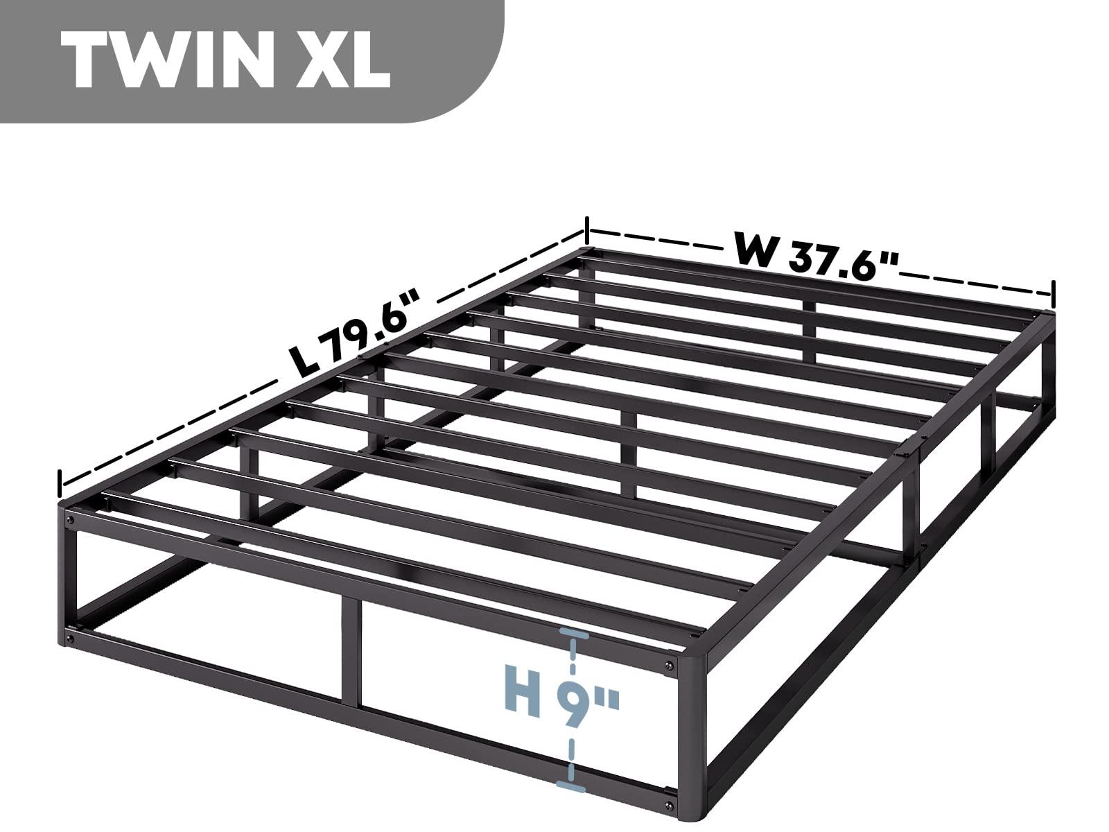 RLDVAY RLDVAY Twin-XL Box-Spring, 9 inch Metal Twin XL Box Spring Only, Heavy Duty XL Twin Box Spring with Fabric Cover, Easy Assembly, Non Slip, Noise Free