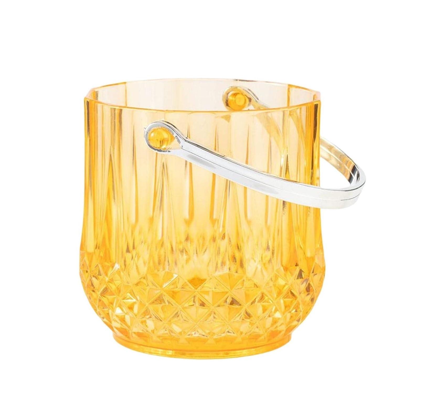 OXOAMP Ice Bucket MEGCI Plastic Ice Bucket with Handle Small Ice Bucket for Freezer Cocktail Chilling Beer Champagne Beer Cocktail Bar Party Beer Bottles (Color : Blue)