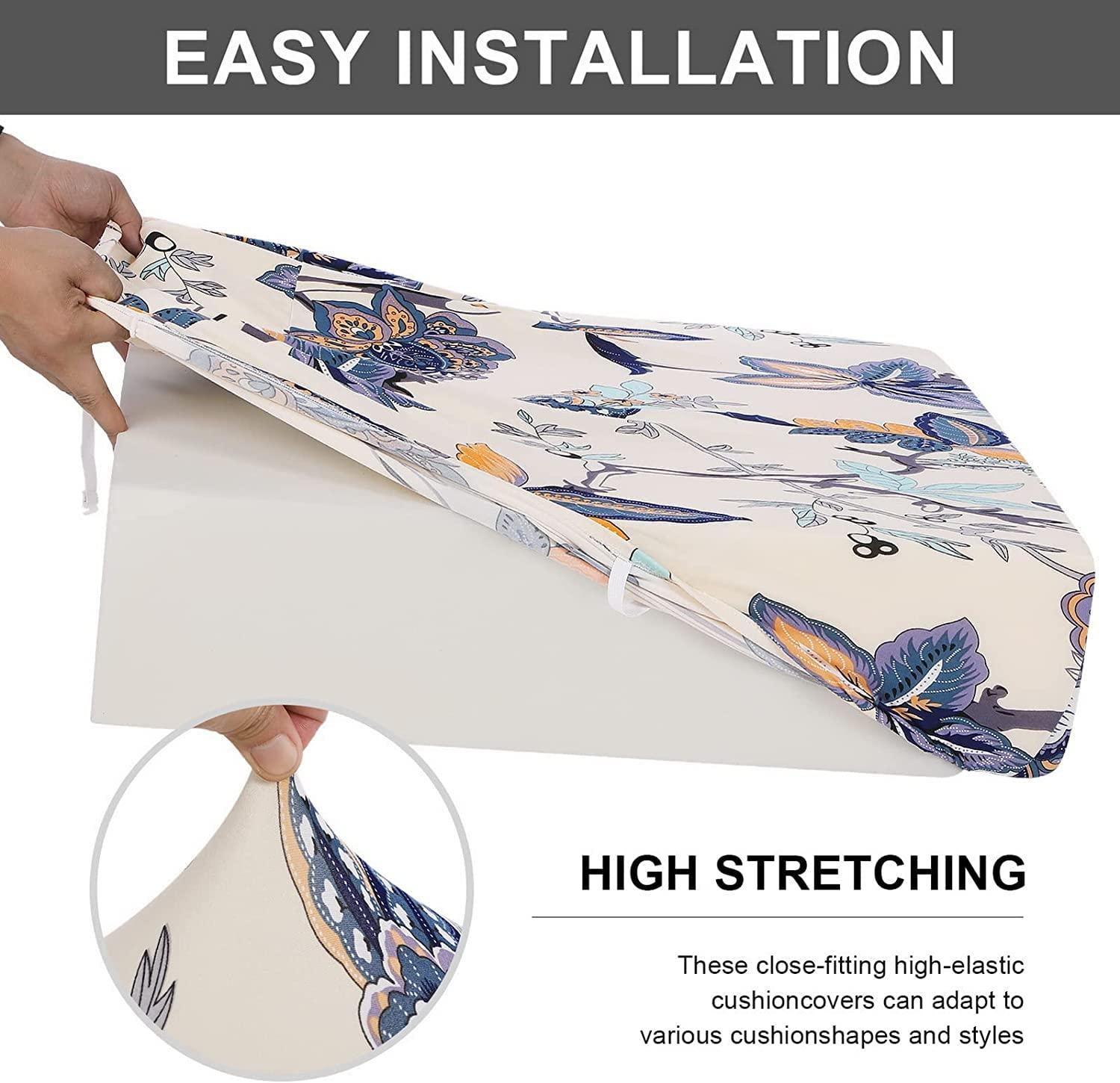 SYT-MD Sofa/Couch Cushion Covers Slipcovers for 1/2/3 Seater Chair Sofa Cushion Cover Furniture Protector Sofa Seat Sofa Slipcover Soft Flexibility with Elastic Bottom