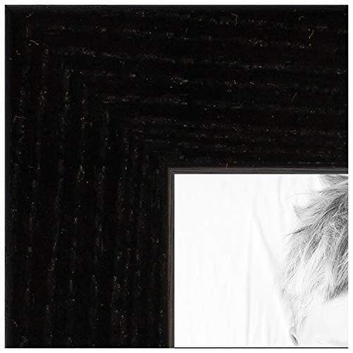 ArtToFrames ArtToFrames 12x12 Inch Black Picture Frame, This .75" Custom Wood Poster Frame is Black on Red Oak, for Your Art or Photos - Comes with Regular Glass, WOM0066-1343-YBLK-12x12