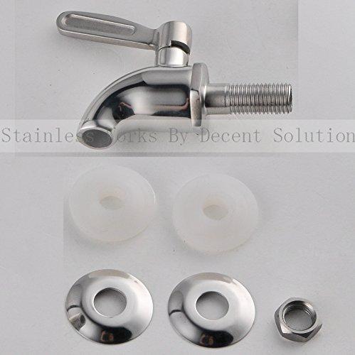 Stainless Works Stainless Works SSS012 Stainless Steel Beverage Dispenser Replacement Spigot (fits 1/2 inch Opening)