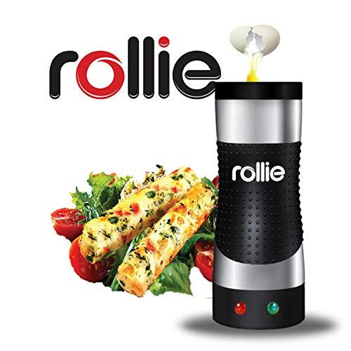 Rollie Rollie Egg cooker Automatic Electric Vertical (Stainless steel) / Egg sandwich,Egg rolls, Omelets, Scrambled eggs, Breakfast egg maker. Free cleaning brush + 25 recipes