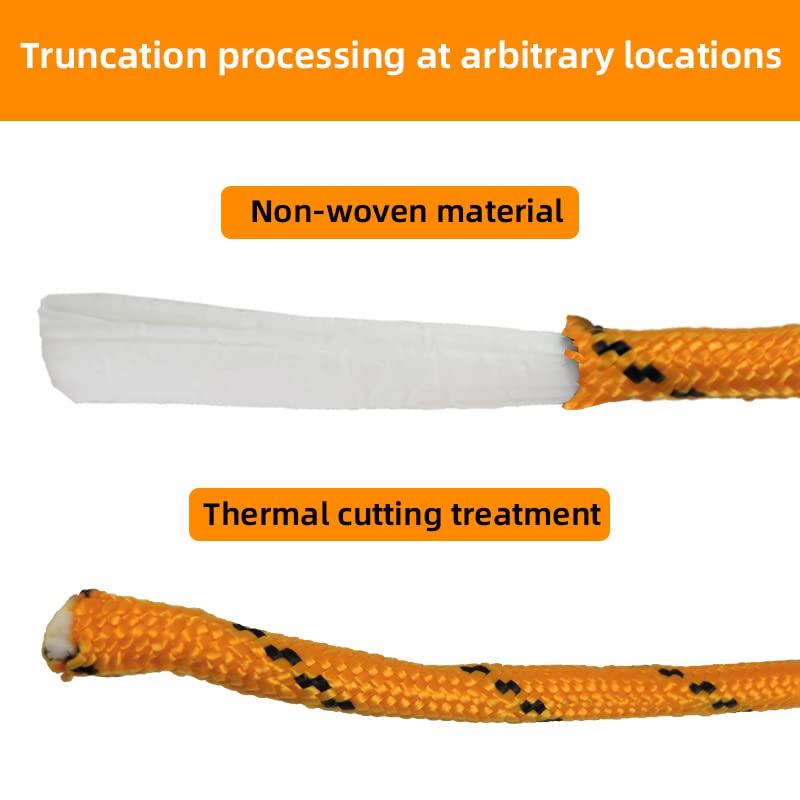 GIAHAND Diamond Braided Polypropylene Rope Nylon Rope Mix Thick Heavy Duty Ropes 1/2 inch 50ft High Strength Rope Perfect for Clothesrope Camping Hiking and Other Outdoor Activities Orange