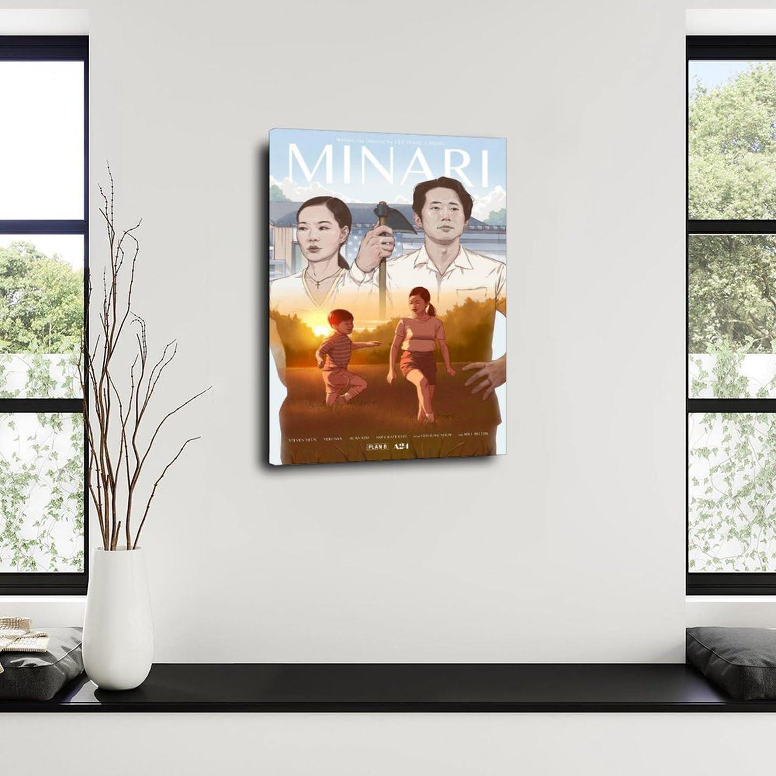 QWEHGG Minari Movie Poster 1 Canvas Painting Posters And Prints Wall Art Pictures for Living Room Bedroom Decor 12x18inch(30x45cm) Frame-style