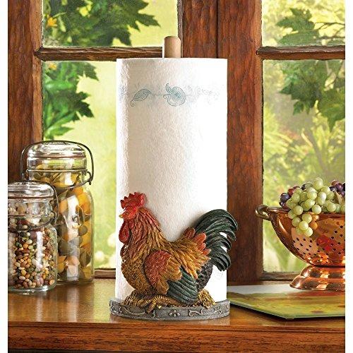 Accent Plus Smart Living Company Kitchen, Perfect Decorative Rooster Paper Towel Holders Countertop, None