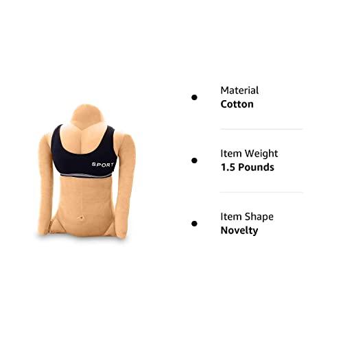 OFFICE LOGIX SHOP OFFICE LOGIX SHOP Girlfriend Body Pillow - Full Body Cuddle Buddy Arm Pillows for Boyfriend - Thick, Soft, Snuggle Bed Pillow - Original Funny Plush Distance Love Cuddling Pillow for Man