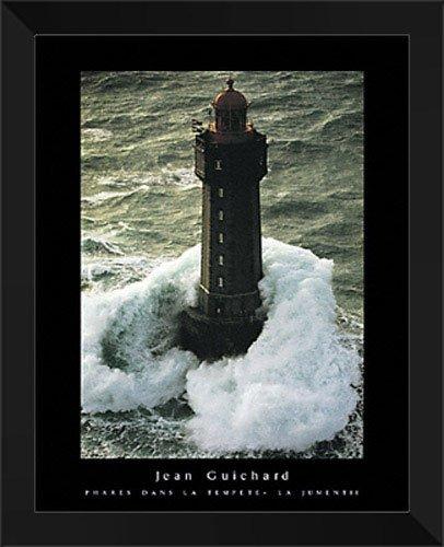 ArtDirect Jean Guichard Framed Art Print 24x32 Phares Dans la Tempte - La Jument II