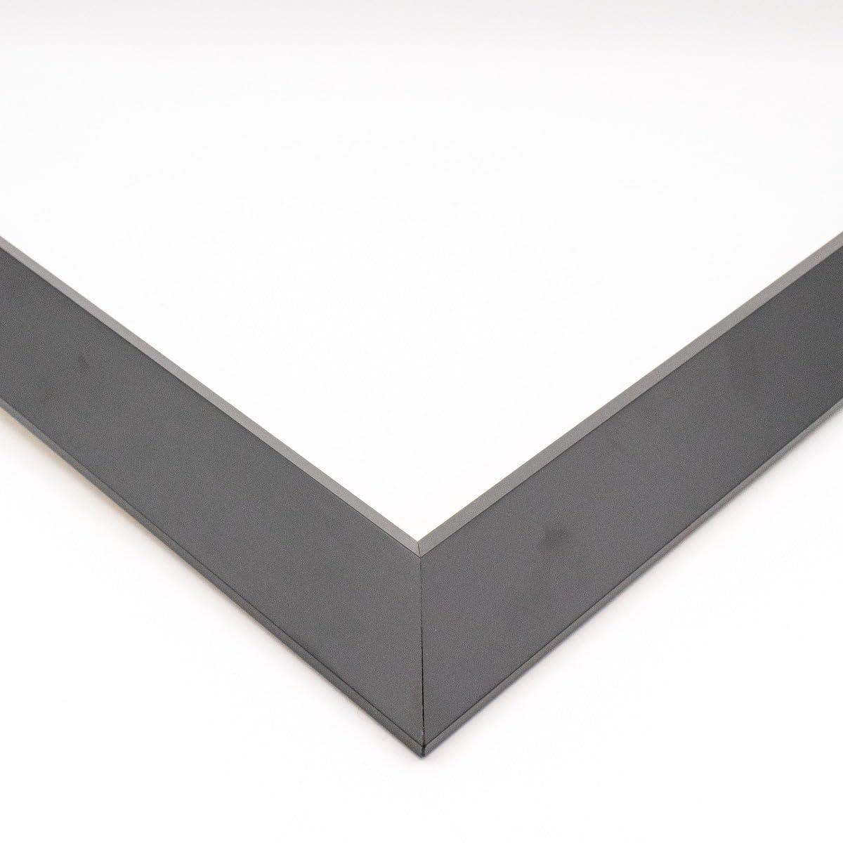 CustomPictureFrames.com 18x15 Frame Black Solid Wood Picture Frame Width 1.5 Inches | Interior Frame Depth 0.5 Inches | Hurst Contemporary Photo Frame Complete with UV Acrylic, Foam Board Backing & Hanging Hardware